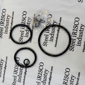 ปลอกคอไทเทเนียมสแตนเลสสตีลพร้อมโอริงแบบ Eternity Bondage สีดำสำหรับผู้ใหญ่ แฟชั่น BDSM สีตามสั่ง ขนาด 8 มม. พร้อมปลอกแขน - Product Image 2