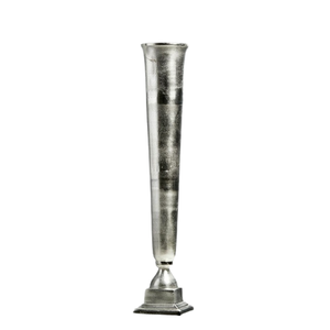 Grande vente Vase à fleurs en métal pour la maison, le salon, la décoration de table, dessus de table en aluminium, vase floral argenté - Product Image 2