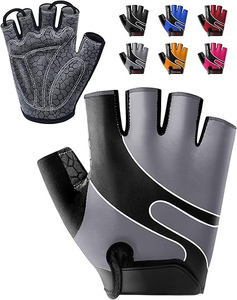 Personnalisé respirant noir tissu extensible à quatre voies dos maille à carreaux vélo VTT moto autres gants de sport - Product Image 2