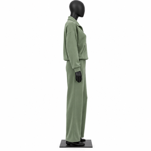 Conjunto Deportivo PASUXI para Mujer, Estampado Otoñal, Cintura Alta, Pantalones Anchos, Traje de 2 Piezas, Ecológico, Elástico en 4 Direcciones - Product Image 2