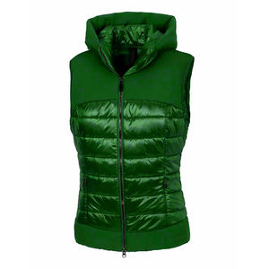 Softshell Ecuestre Puffer Chaleco con cuello en V Botón Costura reforzada Paneles transpirables Impermeable a prueba de viento Active Trail Riding - Product Image 1