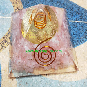 พีระมิดเรกิพลังงานทองแดงแร่ควอตซ์ธรรมชาติ - Product Image 1