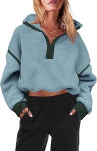 Chaleco de lana Sherpa ultrasuave para mujer, ropa deportiva informal, transpirable, tela de lana de Cachemira, chaleco Vintage para trabajo de invierno - Product Image 3