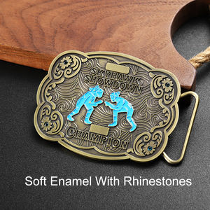 Pakistan Factory New Design Your Own Custom Front Logo Western Cowboy 3D Metal Zinc Alloy <b>Belt</b> Buckle for Yoga Men <b>Women</b> - Product Image 4