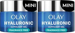 Crème hydratante pour le visage Olay Regenerist Hyaluronic + Peptide 24, sans parfum, tous types de peau, format d'essai 0,5 oz (lot de 2) - Product Image 6