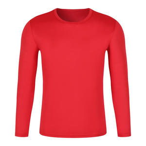 Venta al por mayor personalizado 100% poliéster camisa de manga larga buen desgaste acogedor agradable a la piel resistencia y elasticidad camiseta para hombres - Product Image 4