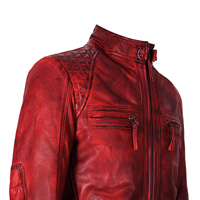Vestes en cuir de mouton uniques 2022, sur mesure pour hommes, col montant, imperméables, coupe-vent, style streetwear, Ventura Industries