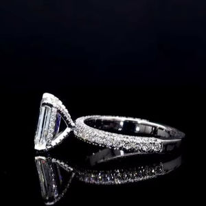 Anillos de diamantes de piedra CZ a la moda, joyería para mujer, anillos casuales de Plata de Ley 925 auténtica para mujer - Product Image 2