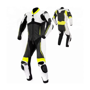 Combinaison de moto en cuir véritable pour hommes, professionnelle, coupe-vent, grande taille, anti-UV, imperméable, respirante, équipement de protection - Product Image 1