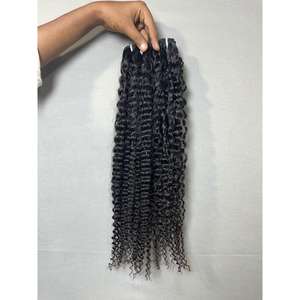 Extensiones de Cabello Virgen Indio Vietnamita de Grado 9A, con Vapor, 36 Pulgadas, Rizado, Crespo, Lacio, Rizos Jerry, 22 Pulgadas de Longitud Estirada - Product Image 6