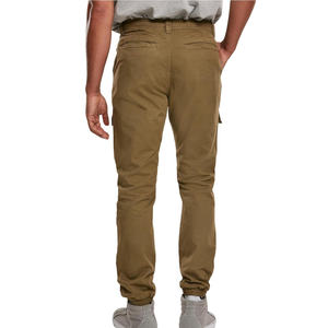 Mezcla de algodón Cargo Jogger pantalones para hombres con piernas cónicas puños elásticos y ropa de calle moderna - Product Image 4
