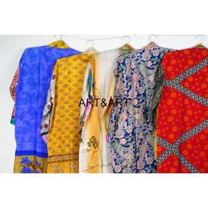 HIGH QUALITY KIMONO STYLE SOFT NATURAL BATHROBE <b>Swim</b> Wear Beach <b>Robe</b> Vintage Sari Silk Kimono - Product Image 6