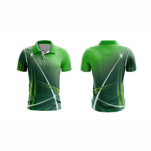 Chemise de golf de haute qualité respirante imprimée à séchage rapide ajustée en polyester et élasthanne avec logo personnalisé par sublimation Broderie de luxe décontractée - Product Image 1