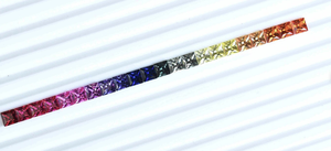 Lab Grown Multi Sapphire <b>baguette</b> rectangle shape Cut Gemstone For Jewelry making <b>Bracelets</b> ring necklace Faceted Mix color - Product Image 2