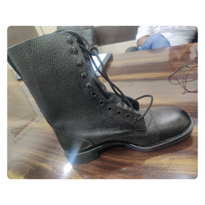 Chaussures de combat en cuir pour l'entraînement en plein air, logo OEM professionnel, sécurité, bottes à la cheville, uniformes, K.D. Usines de bonneterie - Product Image 4