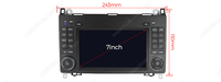 Lecteur multimédia DVD de voiture Android MEKEDE, autoradio, navigation GPS, 7 pouces, pour Mercedes Benz B200 Sprinter W906 W639 Classe A W169 W245
