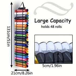 Bolsa Organizadora <span class=keywords><strong>de</strong></span> <span class=keywords><strong>Vinilo</strong></span> con Soporte <span class=keywords><strong>para</strong></span> Colgar, 4 Bolsillos Transparentes, <span class=keywords><strong>para</strong></span> Película <span class=keywords><strong>de</strong></span> <span class=keywords><strong>Vinilo</strong></span> Termotransferible, Manualidades, Suministros <span class=keywords><strong>para</strong></span> Hacer Letreros - Product Image 2