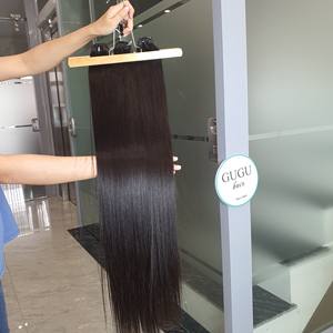 GUGU HAIR Extensions de cheveux vierges Remy vietnamiens à double trame, ultra-lisses, ondulations profondes, 8-30 pouces, vente en gros - Product Image 4