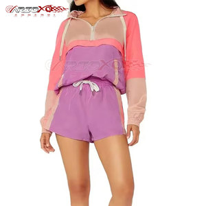 ชุดกางเกงขาสั้นกันลมสำหรับผู้หญิงชุดกางเกงขาสั้นกันลมมีความยืดหยุ่นและดูดซับเหงื่อ - Product Image 1