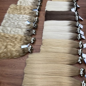 Gran venta Producto de moda Color Cabello a granel 100% Extensión de cabello humano Natural Recto Ondulado Pareciendo listo en stock - Product Image 2