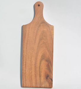 Tabla de cortar de madera de acacia de fabricante profesional con mango para carne, verduras, frutas, queso, charcutería - Product Image 1