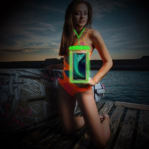 Étui universel étanche Ipx8 brillant dans le noir avec écran tactile pour la plongée en apnée, la plage, la natation, sac étanche - Product Image 6