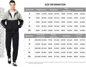 เสื้อแจ็กเก็ตผู้ชายมีซิป2ชิ้น, เซ็ต2ชิ้นคอลเลกชั่นไซส์ฤดูหนาวเสื้อกันหนาวมีฮู้ด - Product Image 5