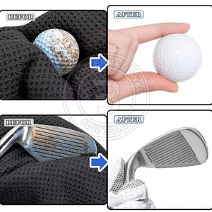 Serviette de golf polyvalente et multifonctionnelle pour nettoyer les clubs, les putters et les balles, tissu haute densité - Product Image 6