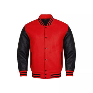 แจ็กเก็ตหนังแท้สำหรับผู้ชายแจ็กเก็ตทีมตัวแทนรับผลิตสำหรับฤดูหนาวขายส่งระดับพรีเมียม - Product Image 6