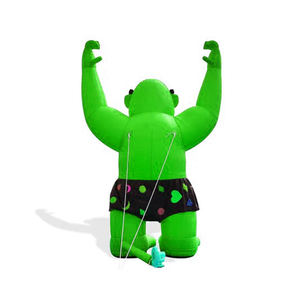 Kustom balon iklan tiup Model gorila balon UV dicetak Oxford PVC klimp dengan kipas terpasang untuk promosi luar ruangan - Product Image 6