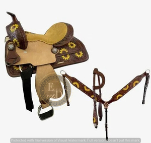 Premium SAISHAS Western DD Genuine <b>Leather</b> Barrel Racing Saddle Customizable Handcrafted Lightweight Comfortable Rodeo High - Product Image 3
