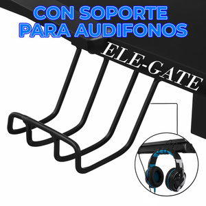 Scrivania PC Moderna di Alta Qualità per Gamer, Durevole ed Ergonomica con Superficie in Carbonio e Melamina, LED per Casa e Ufficio - Product Image 5