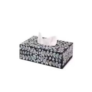 Boîte de mouchoirs en nacre fabriquée à la main indienne de haute qualité Design d'artisanat de luxe décoratif de qualité supérieure au prix de gros commande en gros - Product Image 4