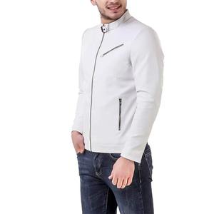 Chaqueta de Cuero para Hombre de Color Blanco, Buena Calidad, Mejor Precio de Venta al por Mayor, Chaquetas de Cuero Transpirables para Hombre en Venta, Ropa para Hombre - Product Image 2