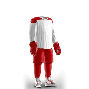 Uniforme de hockey sobre hielo con logotipo personalizable para adultos, apliques, ropa deportiva, uniforme de práctica de equipo - Product Image 5