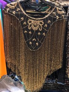 Piezas de cuello bordadas hechas a mano con cuentas de semilla de vidrio ideales para diseñadores de moda y diseñadores de ropa en color - Product Image 4