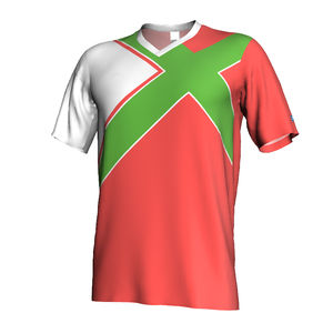 Maillot de football à col en V confortable T-shirt de football respirant Technique de sublimation de coupe automatisée personnalisée personnalisée - Product Image 4