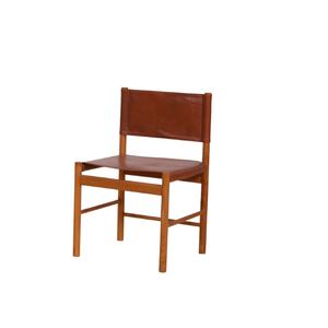 Livingroom Furniture Leather Chair with Solid Teak wood Frame Timeless Comfort & Style For Home Decoration - Product Image 3