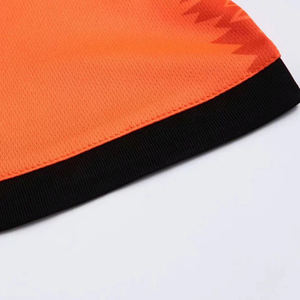 Uniforme de equipo de fútbol, transpirable, naranja y negro, diseño OEM personalizado de alta calidad para hombres y adultos - Product Image 4
