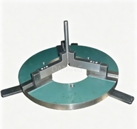 Mandrin de soudage manuel à 3 mors, positionneur métallique 400 mm, fixation stable pour soudage circonférentiel de réservoirs cylindriques