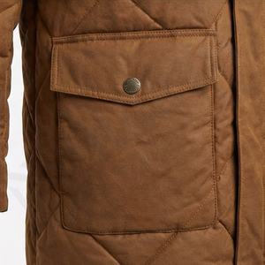 Solid Hooded <b>Men's</b> Formal Cotton Fleece Parkas High Quality Warm Streetwear Winter Windproof Thermal Snow Outwear - Product Image 5