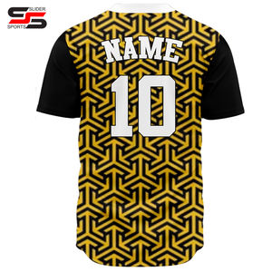 Vente chaude 100% Polyester Hommes Baseball Jersey Softball Chemise Haute Qualité Sportswear Personnalisé Sublimation Imprimé Softball Porter - Product Image 2