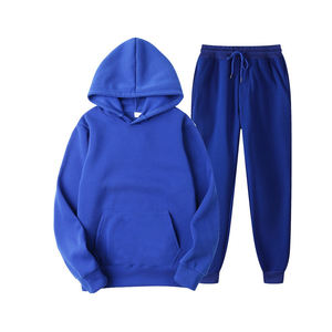 Chándal de entrenamiento de lana Tech para gimnasio de dos piezas para hombre, traje de jogging de invierno de diseño personalizable en talla XL - Product Image 5