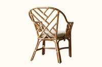 Silla de ratán natural para el hogar, hotel, dormitorio, apartamento, villa hecha a mano de Vietnam, reclinable, moderna, G83