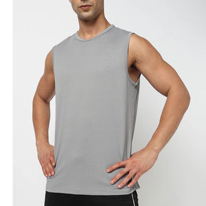 Débardeur en tissu premium pour homme, personnalisé, pour la salle de sport, entraînement musculaire, avec design athlétique, OEM & ODM, faible MOQ, sans manches - Product Image 6