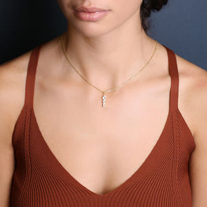 Colgante de plata de ley 925 con piedra de zirconia, collar con abalorio, diseño Redondo, elegante, hecho a mano - Product Image 3