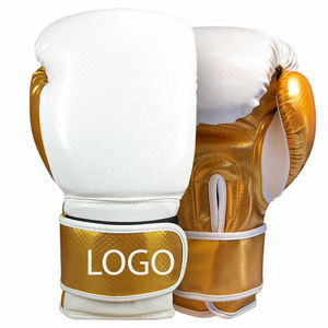 Guantes de boxeo profesionales de cuero genuino de alta calidad para competición de entrenamiento de boxeo guantes de boxeo de entrenamiento pesado - Product Image 5