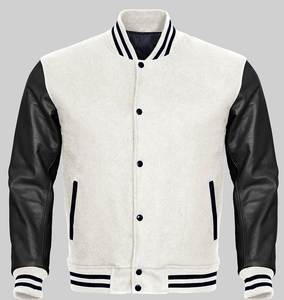 Chaquetas de Béisbol Varsity de Algodón para Invierno, con Diseño Personalizado y Costuras, Estilo Urbano de Alta Gama, Marca Personalizada - Product Image 1