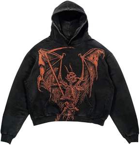 Sweat-shirts à capuche pour hommes de haute qualité, 100% coton, respirant, écologique, coupe ample, vente chaude - Product Image 2