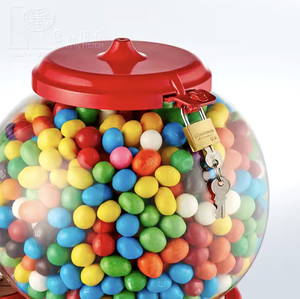 Kwang Hsieh Red Vintage Retro Columbia Metal <b>Gumball</b> Machine - Product Image 4